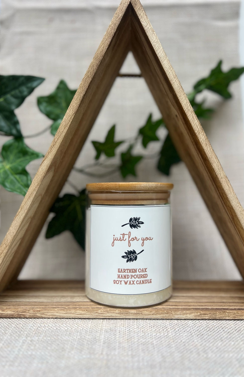 Thumbnail: Small Handmade Soy Candle w/Matchstick Jar Set