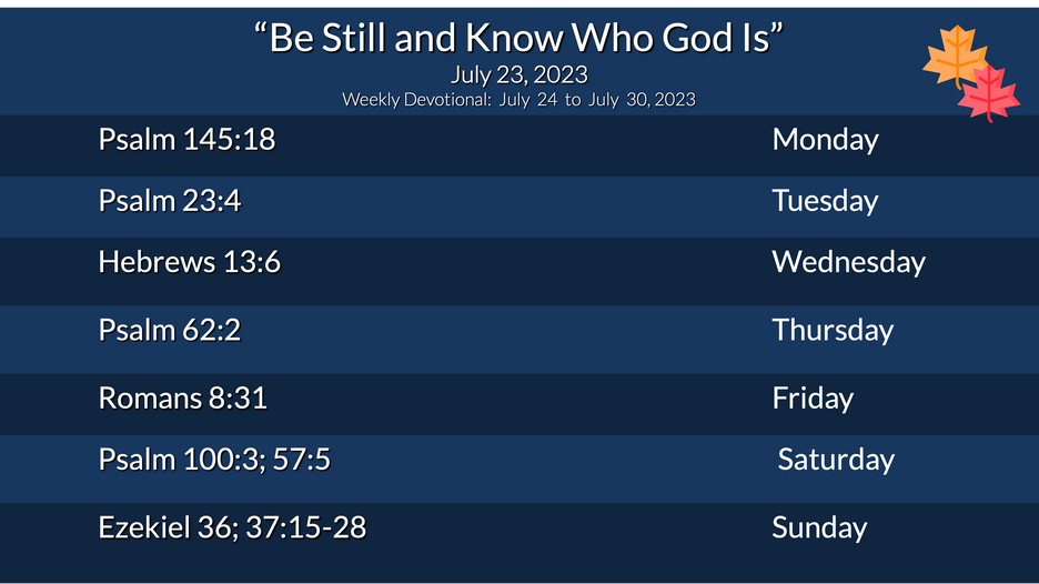 Weekly Devotional