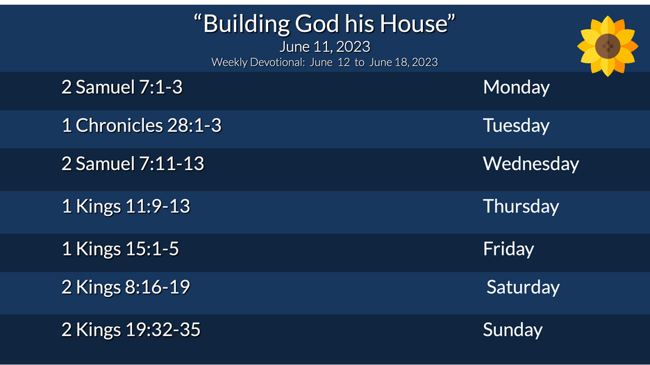 Weekly Devotional