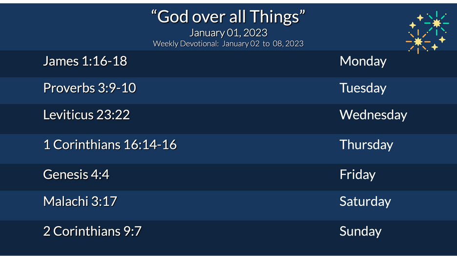 Weekly Devotional