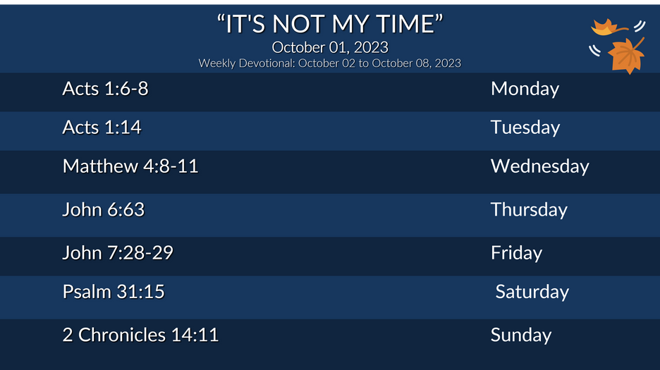 Weekly Devotional