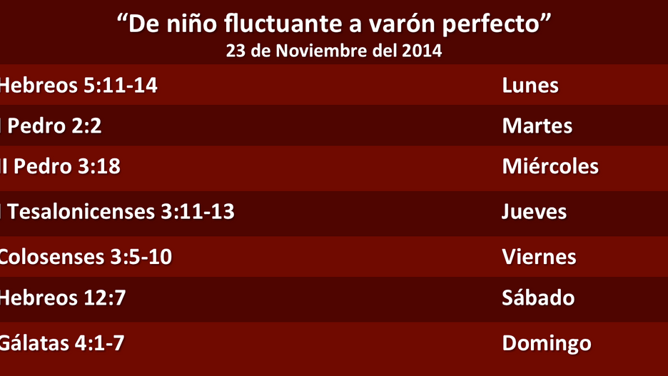 Devocional Semanal
