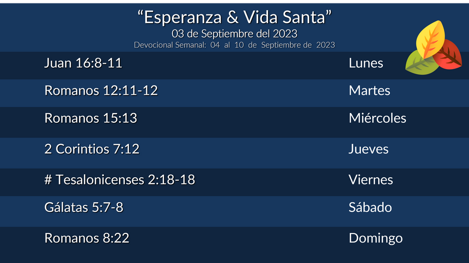 Devocional Semanal