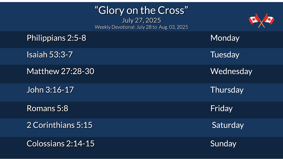 Weekly Devotional