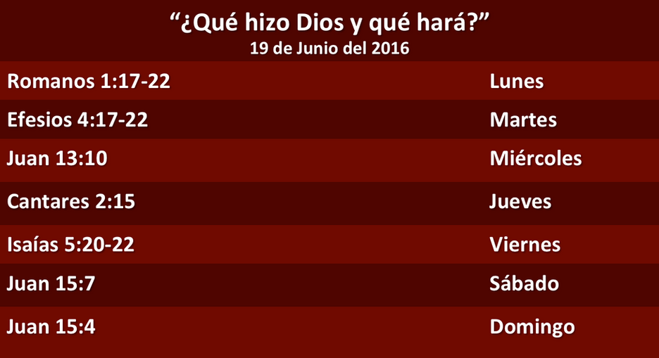 Devocional Semanal