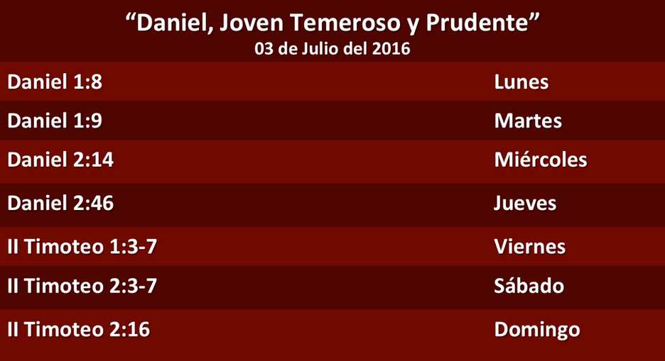 Devocional Semanal