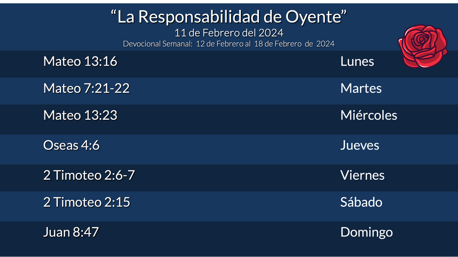 Devocional Semanal
