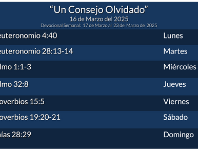 Devocional Semanal