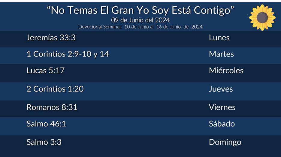 Devocional Semanal