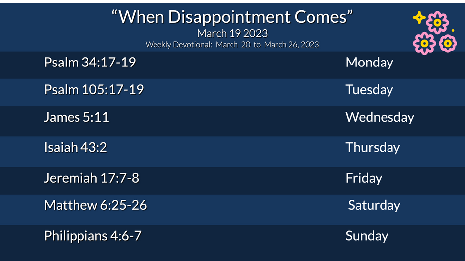 Weekly Devotional