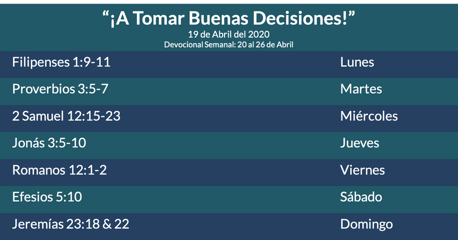 Devocional Semanal