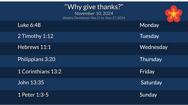 Weekly Devotional