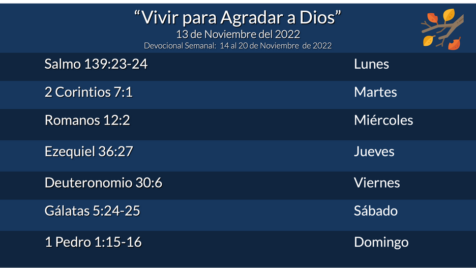 Devocional Semanal