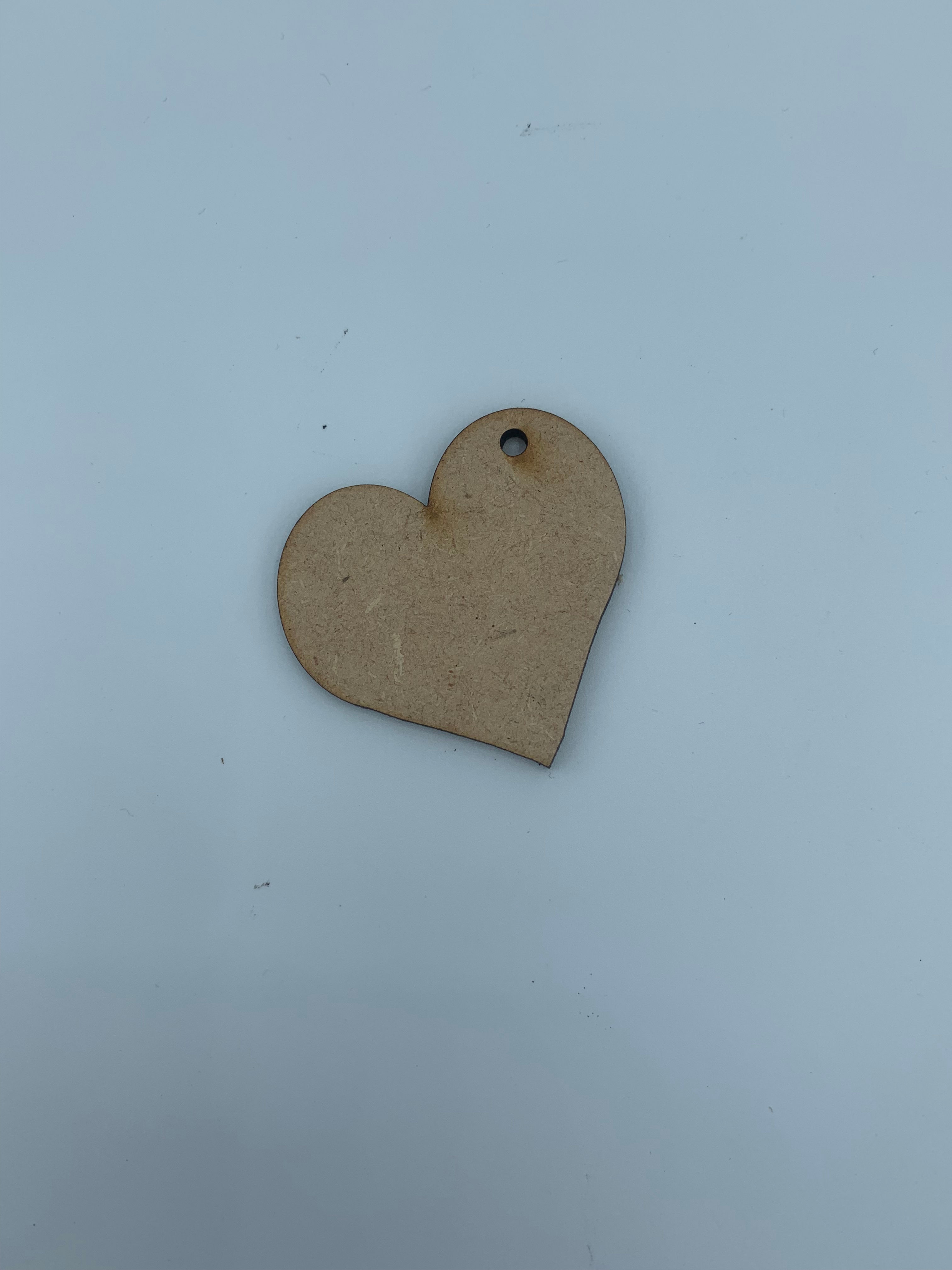 Heart Acrylic keyring blank, Valentines gift. Single