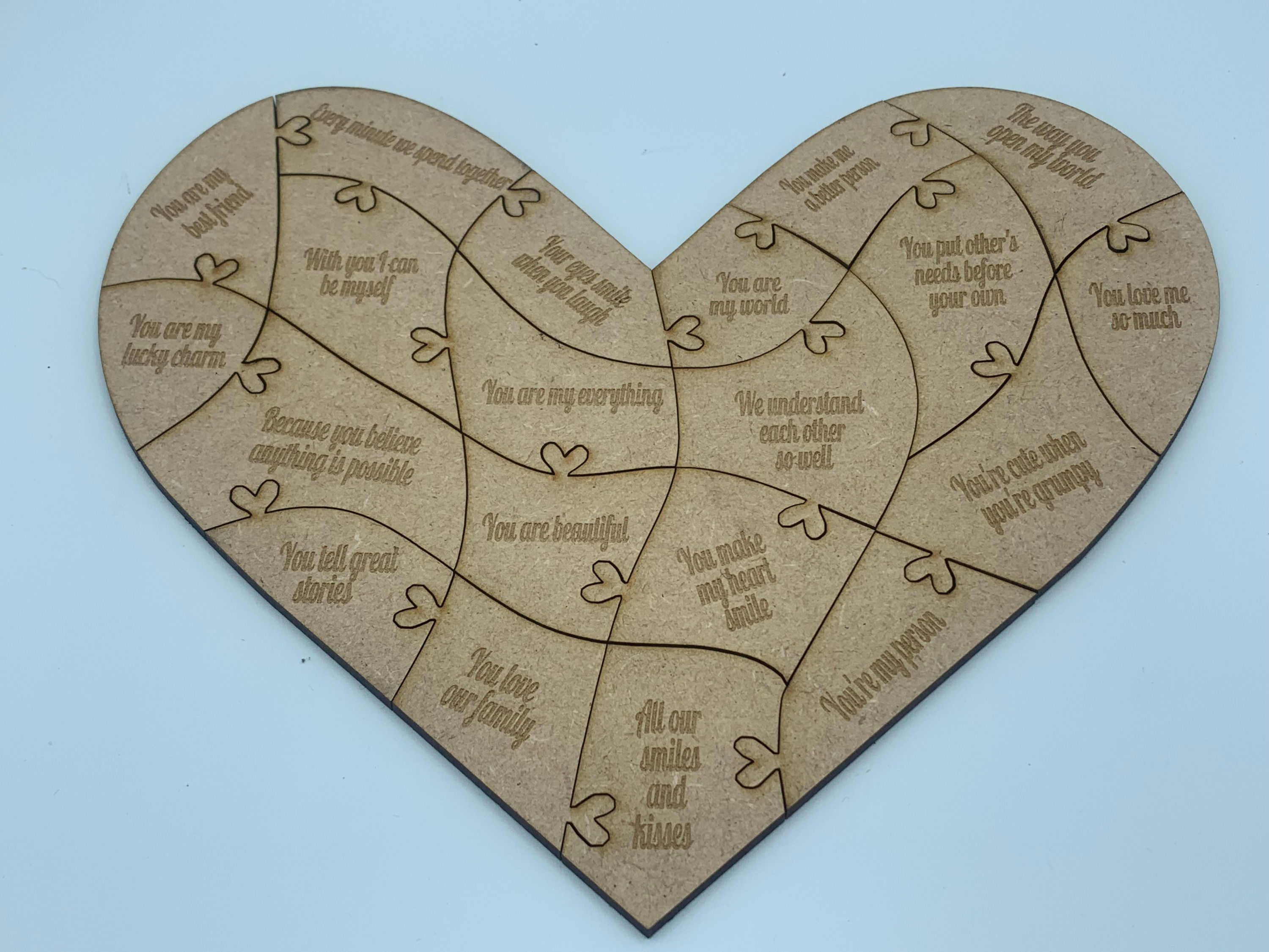 20 reasons I love you jigsaw puzzle, valentines gift, generic