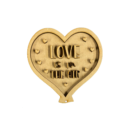 Love Is In the air, valentines craft, craft blanks, mdf blank, wooden shape,