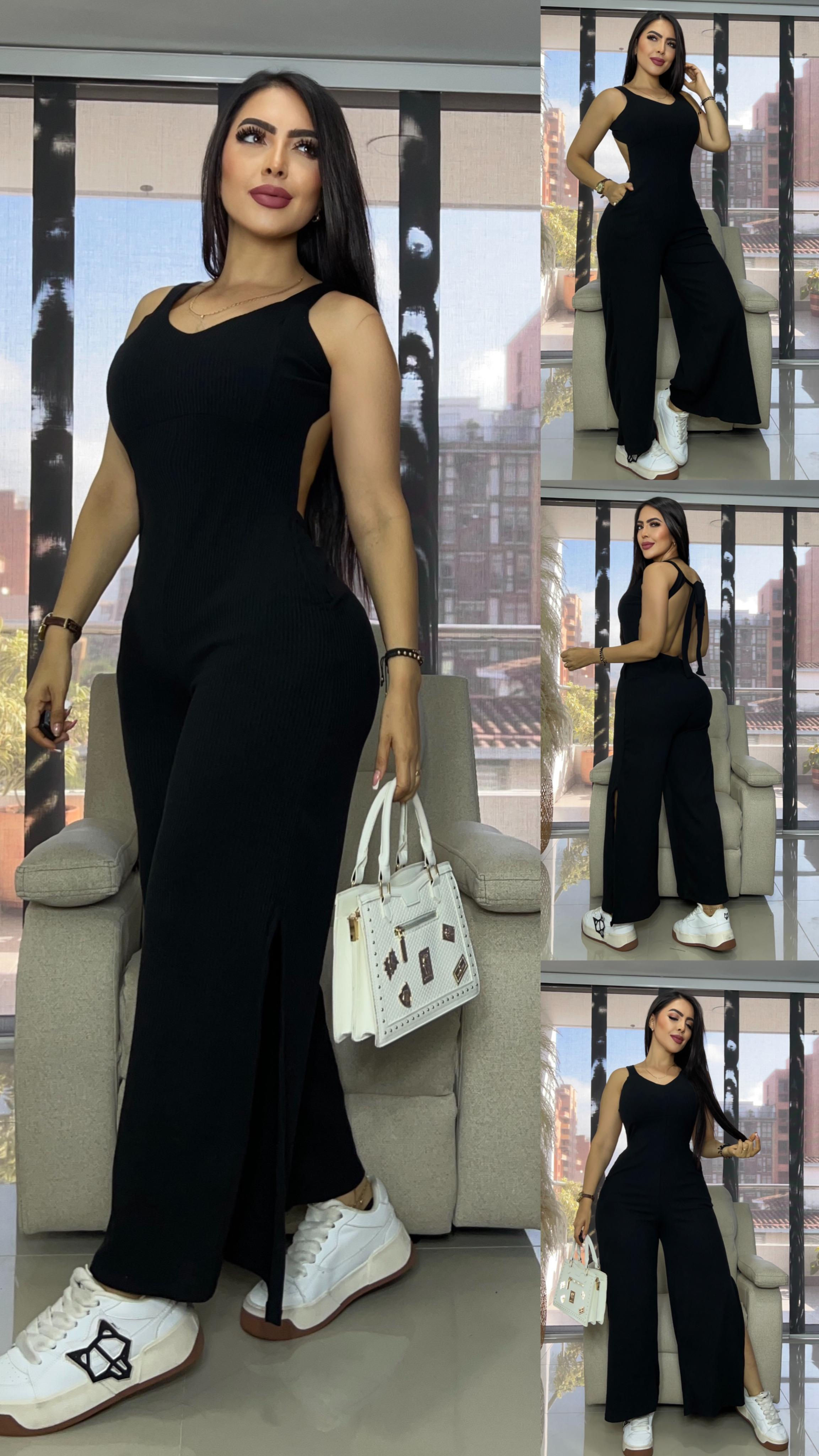 🇨🇴✅i24/Oct. Enterizo T=Ú en rib acanalado  #MAR-EH709