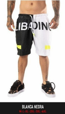 ☑️✅i24/Oct. Pantaloneta Blanca Negra