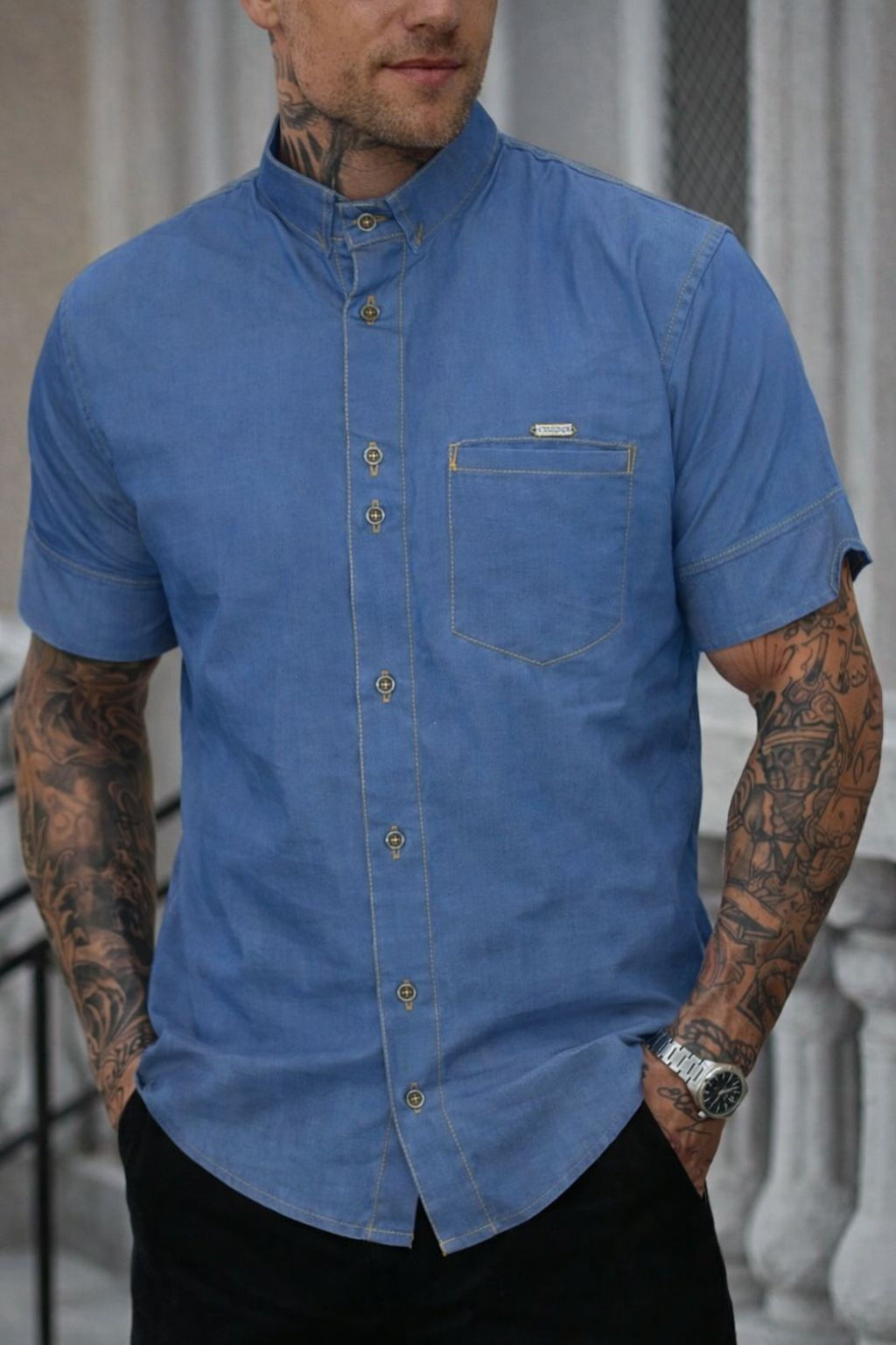 H📍✅i2/Marzo. Camisa manga corta #PIND455