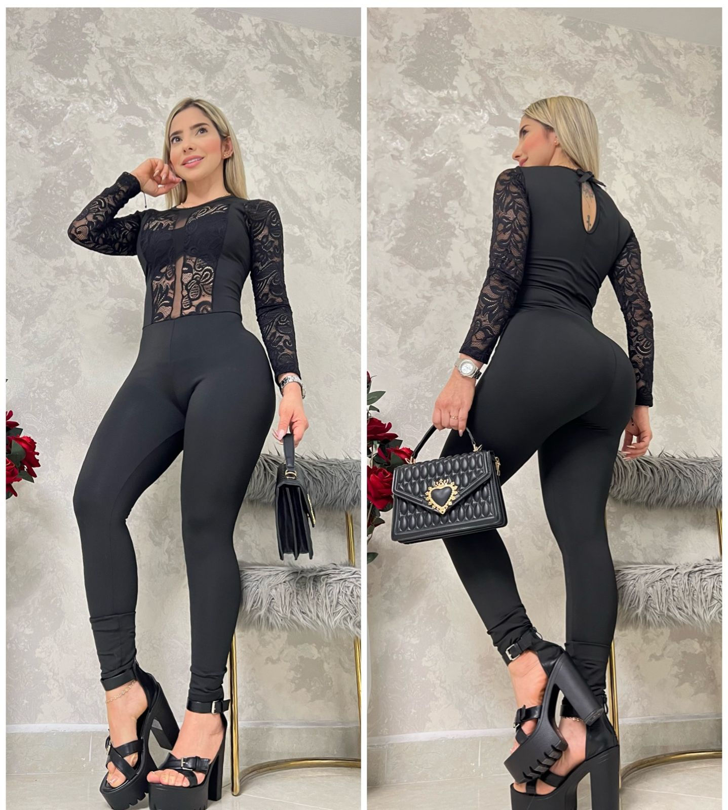 E📍✅i17/Marzo.  Enterizo largo Ref  1182 en suplex y encaje #MEL-DO559