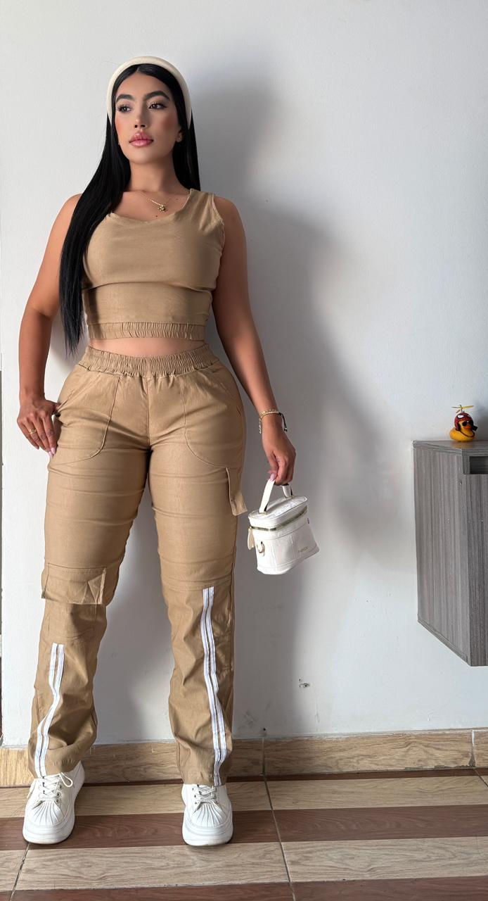 Miniatura: C📍✅i9/Marzo. Conjunto  Tela bengalina talla ú #MOS254-E077