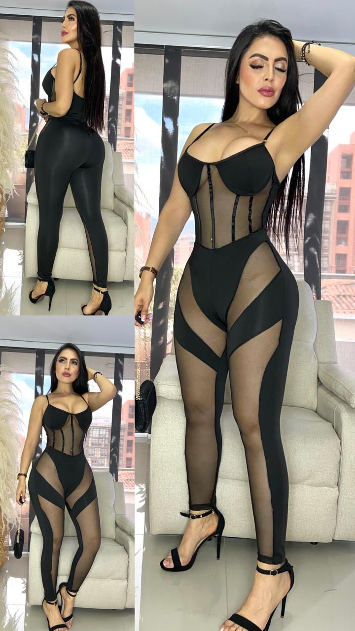 Miniatura: 📍✅i07/Abril.  Enterizo largo Ref 1212  exótic mallatex y Suplex  #MELC899