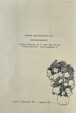 1991 kevätkonsertti