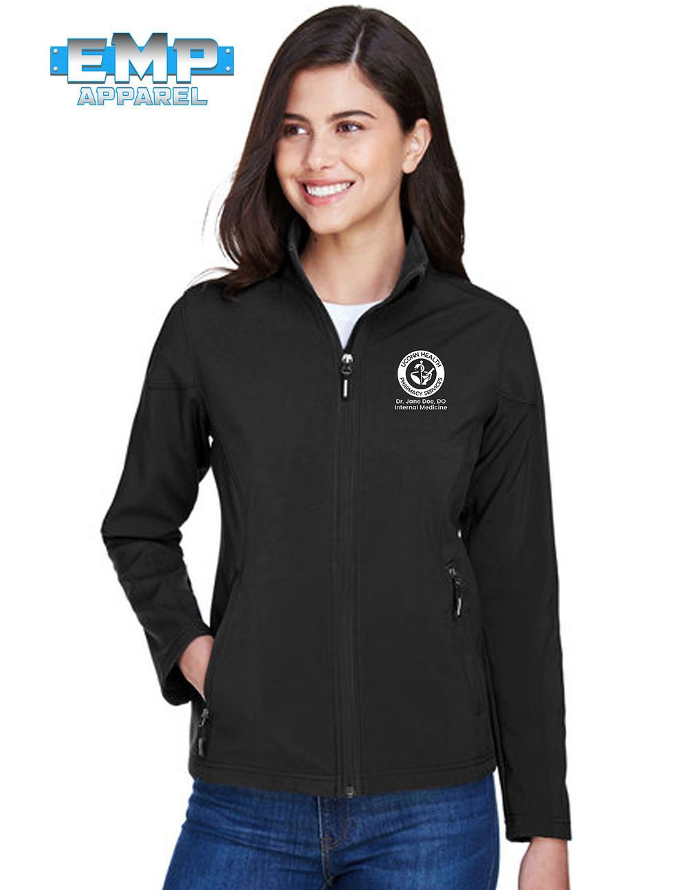 Thumbnail: UConn Ladies' Pharm Fleece Jacket