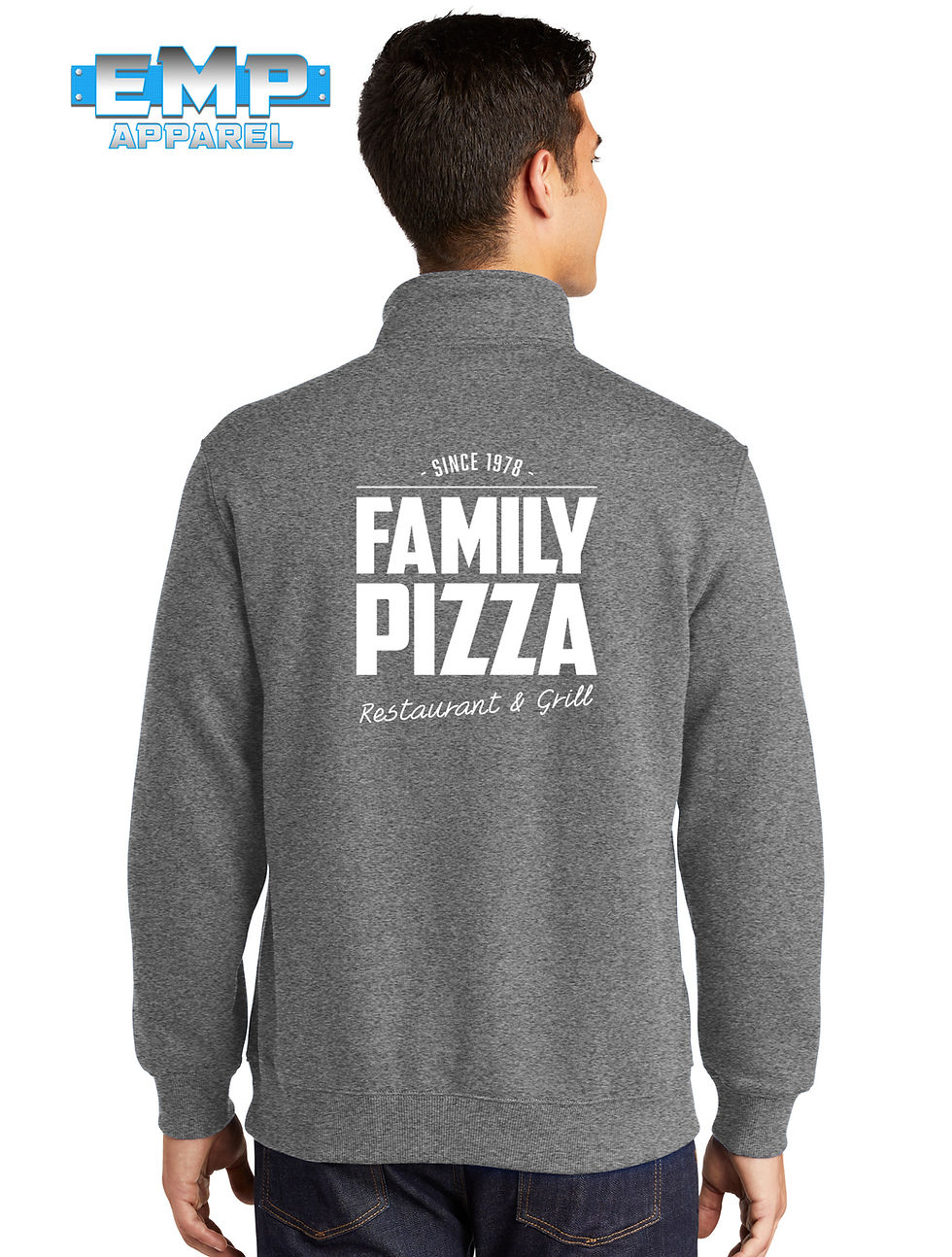 Thumbnail: Family Pizza 1/4 Zip Fleece
