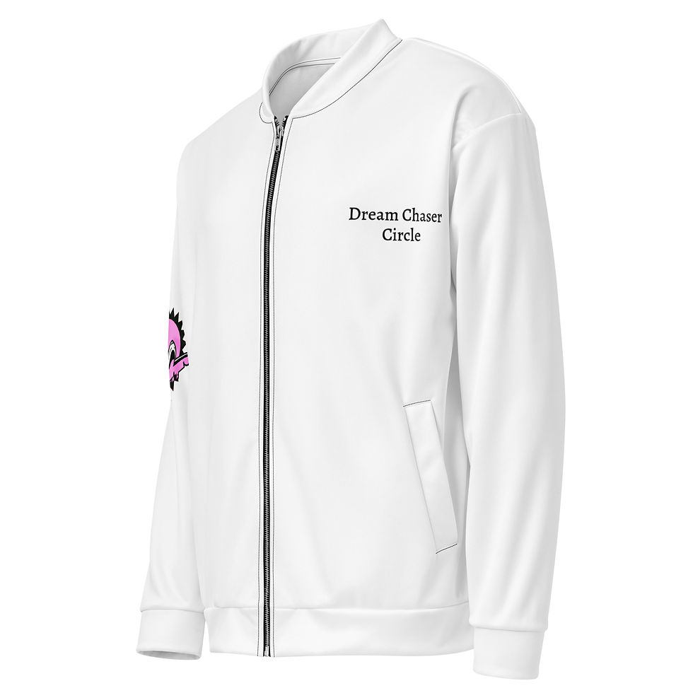 Thumbnail: Bomber Jacket- DC Pink Logo (Unisex)