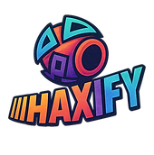Retro HAXIFY Logo with PlayStation Buttons.png