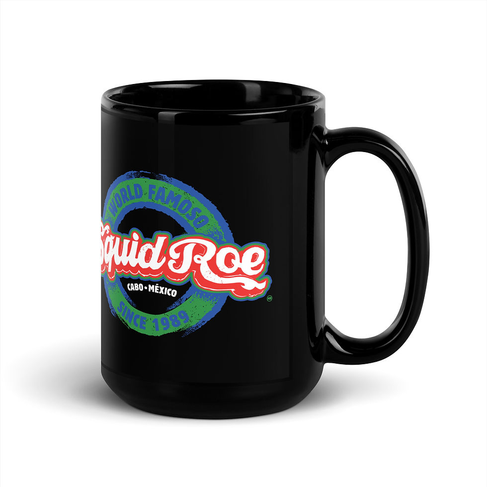 Thumbnail: El Squid Roe World Famoso Black Glossy Mug
