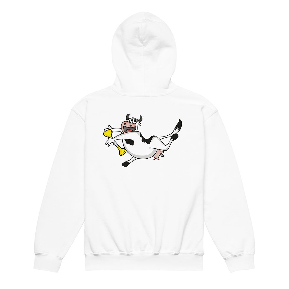 Thumbnail: El Squid Roe Dancing Cow Youth Hoodie