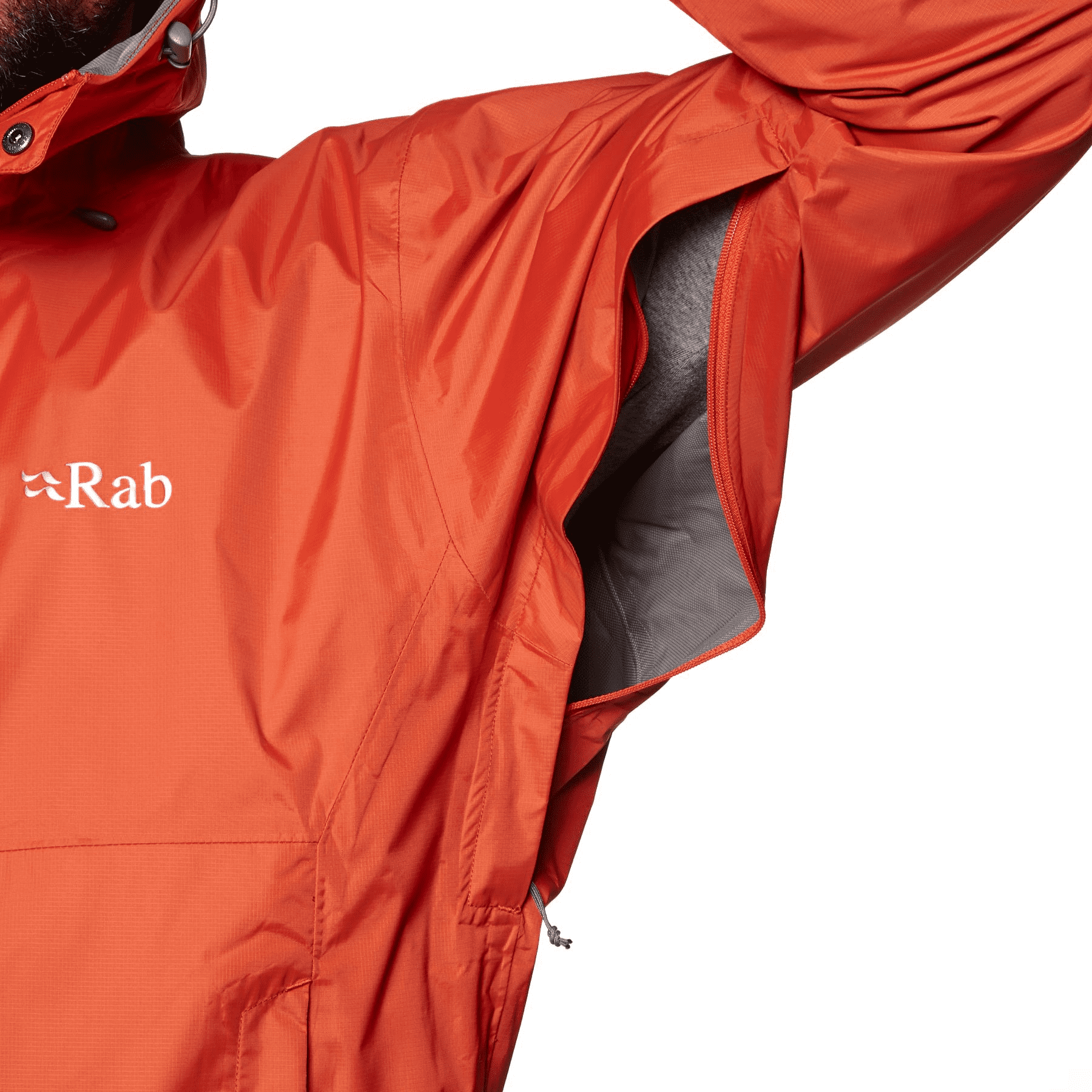 rab downpour plus jacket orange