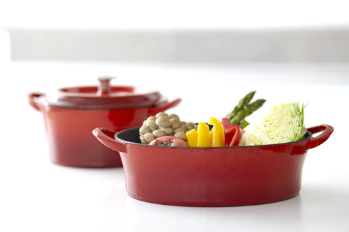 グッドプラス キャストポット18㎝レッド(鉄鋳物ホーロー鍋) | すべての