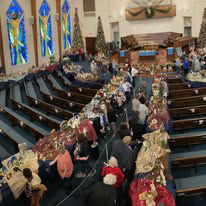 Nativity scenes at Fayetteville First United Methodist Church