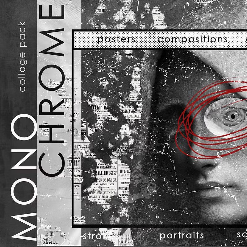 MONOCHROME - Collage Pack