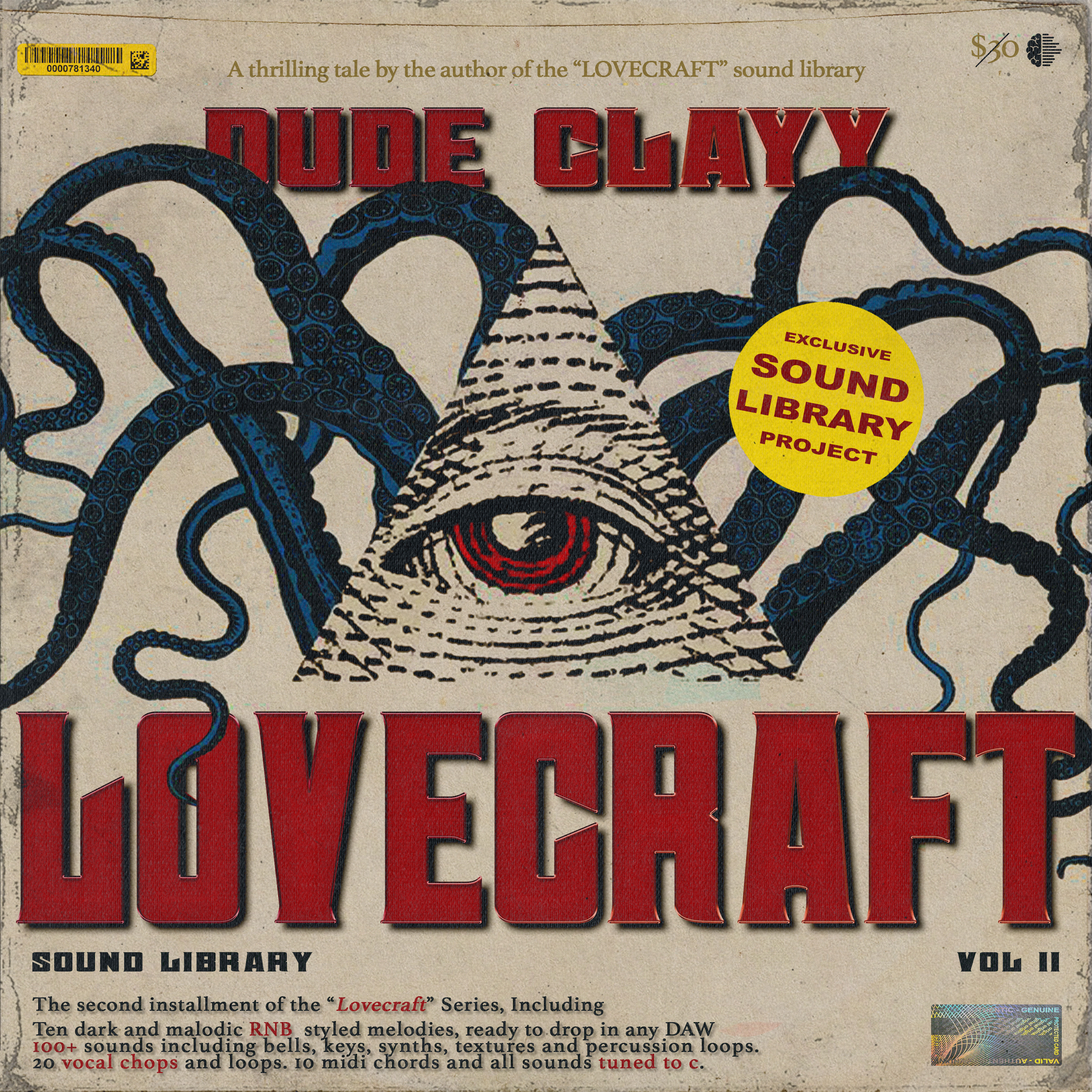 Dude Clayy - Lovecraft Vol II (Sound Library)