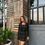 Thumbnail: Black Tweed Dress With Blazer Set