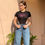 Thumbnail: Chain Attached T-Shirt Bodysuit