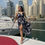 Thumbnail: Floral Front Slit Summer Dress