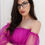 Thumbnail: Hot Pink Net Ruffled Bustier