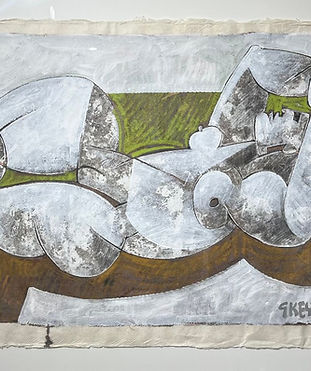 Geoffrey Key 'Reclining Figure'