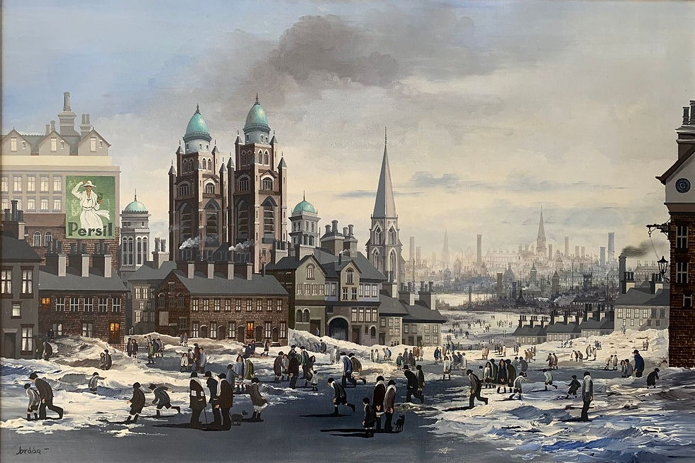 'I'nt Christmas Brilliant' painting by Brian Shields