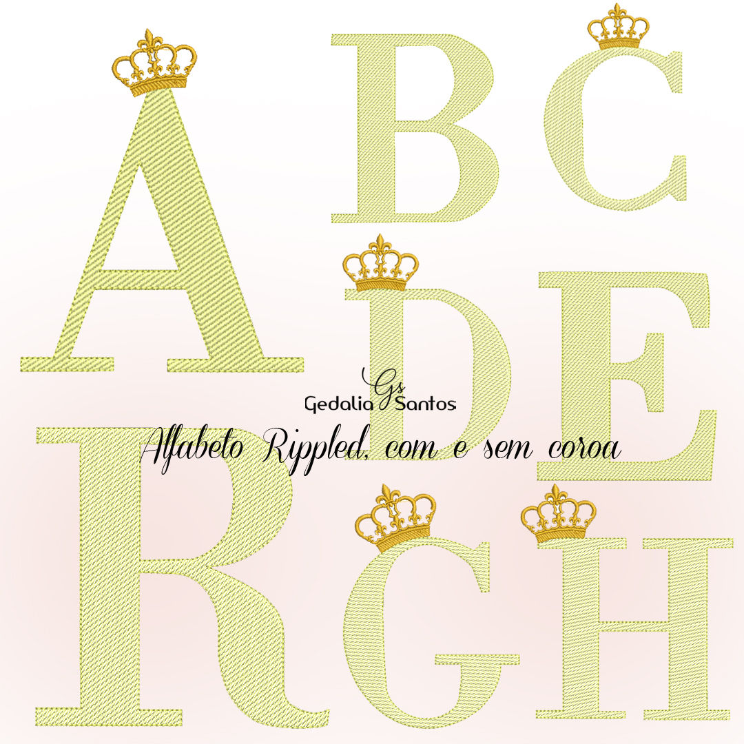 Alfabeto Rippled