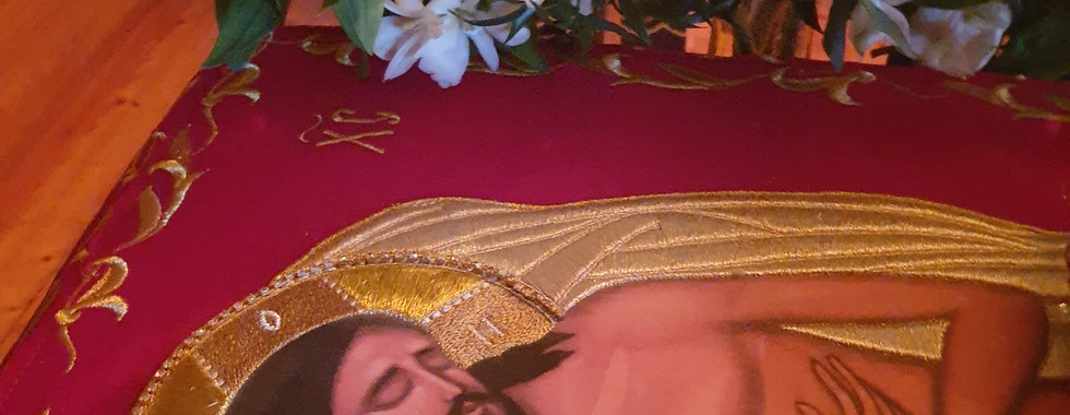 Orthodox icon Christ in the tomb