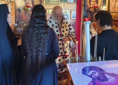 Orthodox nuns rassophore tonsure