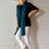 Thumbnail: Merino Travel Wrap & Scarf | Teal Marl | Midweight Rib