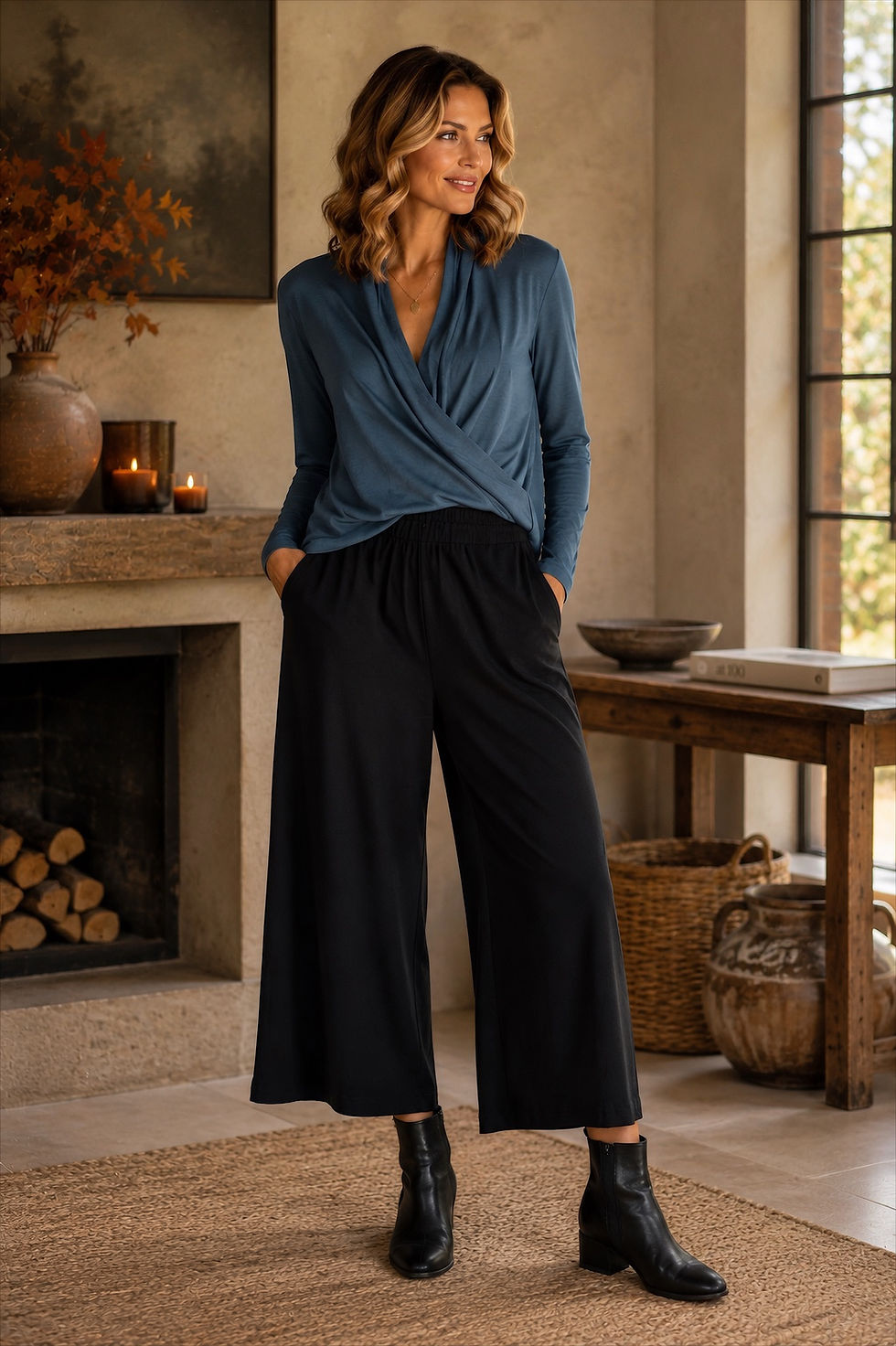 Thumbnail: Margot Top | Harbor Blue | Midweight Rib