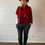 Thumbnail: Merino Summer Poncho | Carmine Red | Lightweight Jersey